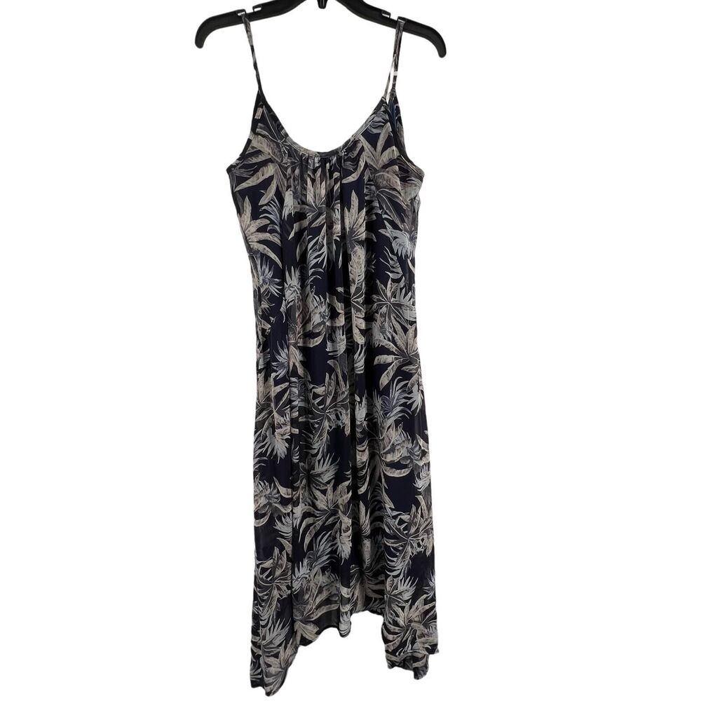 Tobi Blue Tropical Dress Chiffon Size Small